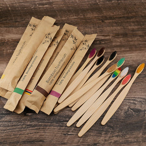 EcoBamboo Toothbrush Set 10 pcs - NovaNest